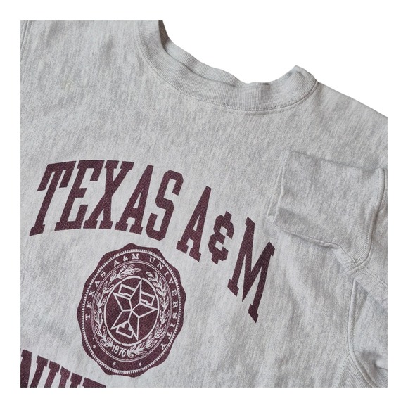 VTG Champion Reverse Weave Texas A&M University Sweatshirt Made in USA Adult S - Picture 1 of 5